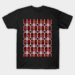 Retro Gemstone Ruby Red Pattern T-Shirt